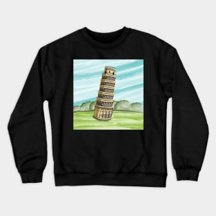 Leaning Tower Of Pisa Crewneck Sweatshirt